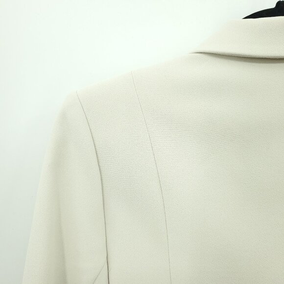 SPANX Carefree Crepe Wrap Blazer M Parchment (Cream/White) - Picture 13 of 16